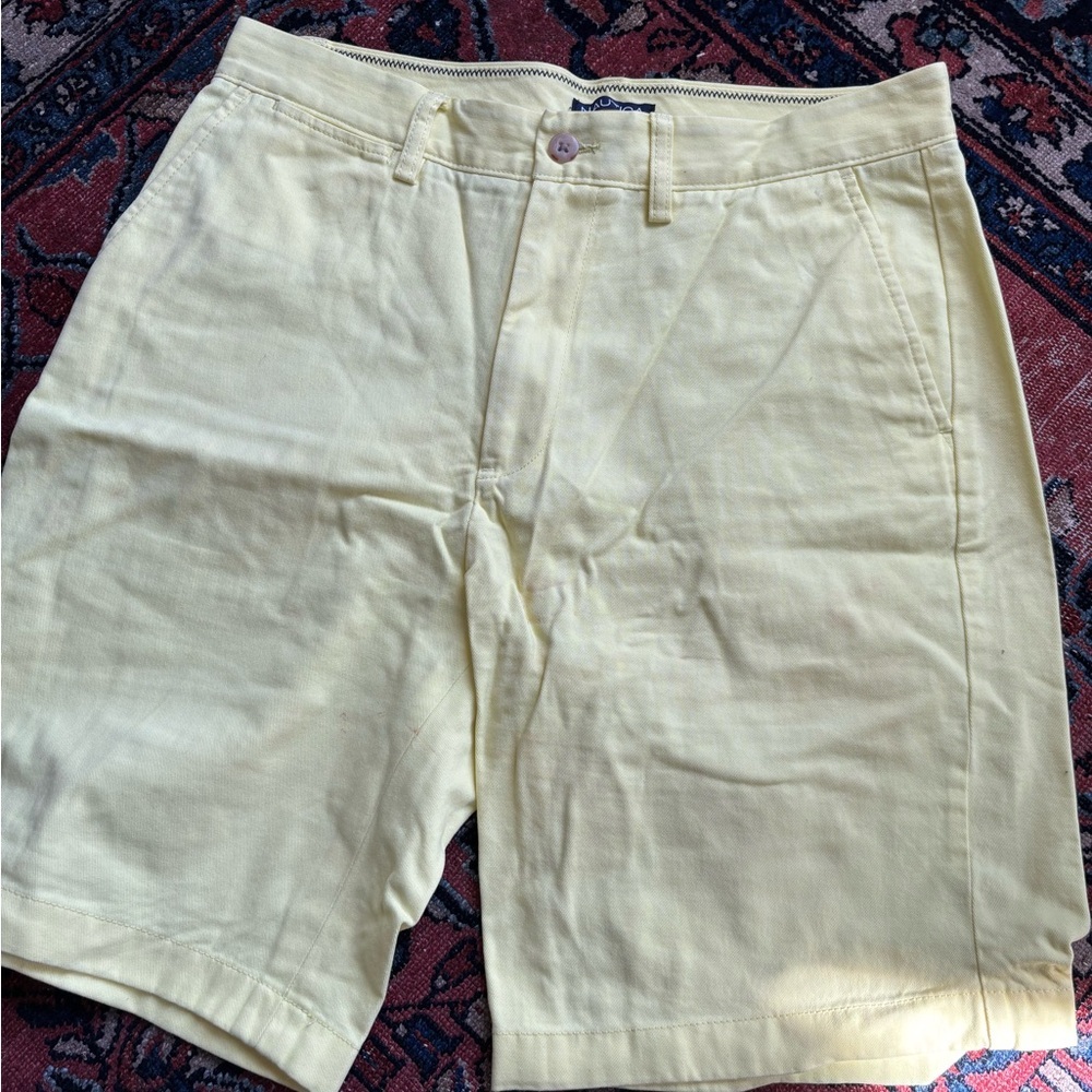 Men Yellow Summer Pants 32 Classic fit